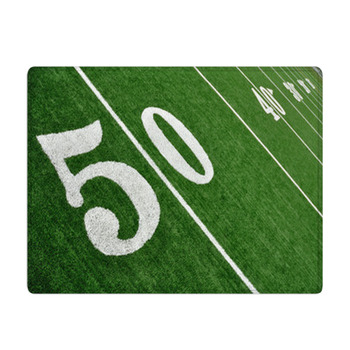 View From Above Of Fifty Yard Line On American Bath Mat