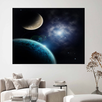 Outer space top wall tapestry