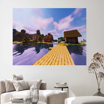 Minecraft Wall Decor in Canvas Murals Tapestries Posters More