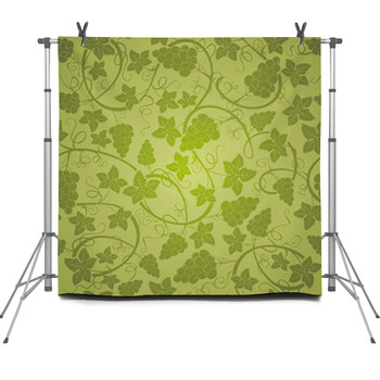 Vine Seamless Background Fleece Backdrop