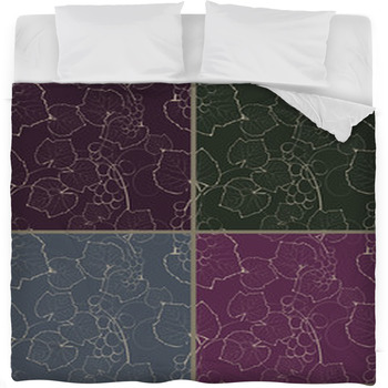 Vine Seamless Background Fleece Bed Blanket
