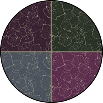 Vine Seamless Background Round Rug