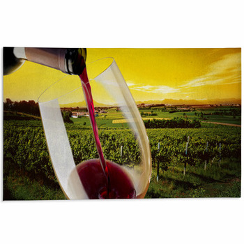 Vineyard In The Sunset Area Rug