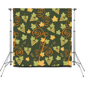 Vineyard Seamless Pattern Custom Size Backdrop