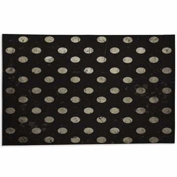 Vintage Abstract Background, Polka Dots, Grunge  Area Rug
