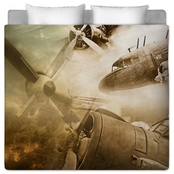 Vintage Airplane Bedding