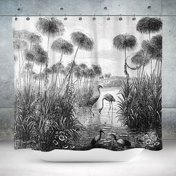 Vintage And Retro Collage Custom Size Shower Curtain