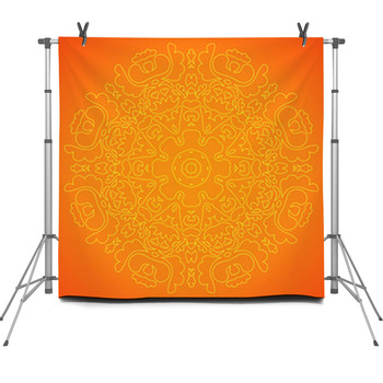 Vintage Antique Ornamental Background. Fleece Backdrop