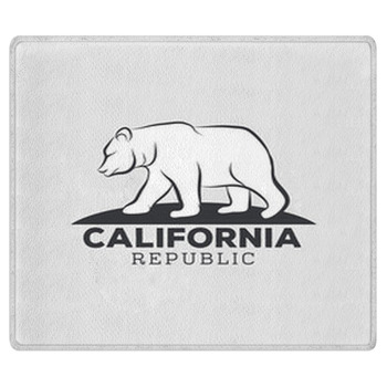 Vintage California Republic Bear With Sunbursts  Area Rug