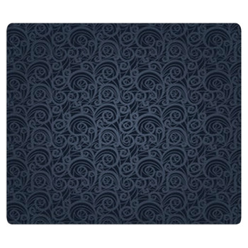 Vintage Floral Pattern On A Gray Background Bath Mat