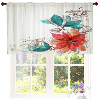 Vintage Flowers Background Custom Size Valance
