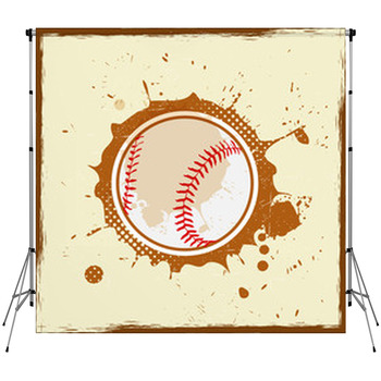 Vintage Grunge Baseball Fleece Backdrop