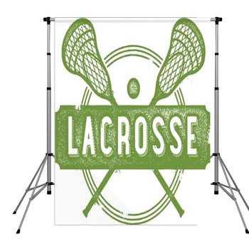 Vintage Lacrosse Sport Design Pole Pocket Backdrop