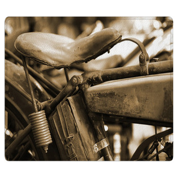 Vintage Motorcycle Saddle Area Rug