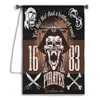 Vintage Pirate Labels Or Design Elements With Towel