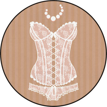 Vintage Sexy Guipure Corset Round Rug