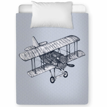Vintage Style Illustration Toddler Comforter