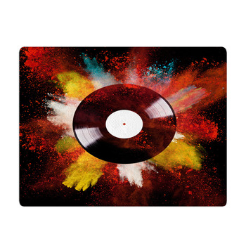 Vinyl Disc With Colored Powder Bath Mat