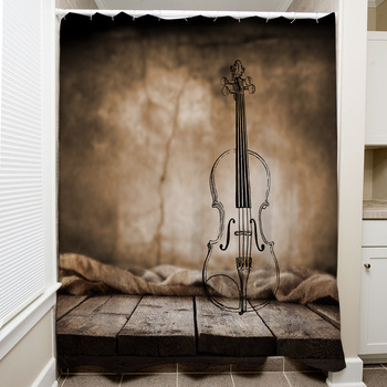 Violin Shower Curtain
