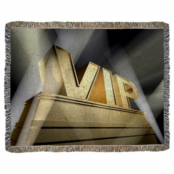 VIP Very Important People Monument Woven Throw Blanket