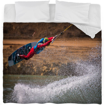 Wakeboard Fleece Bed Cover