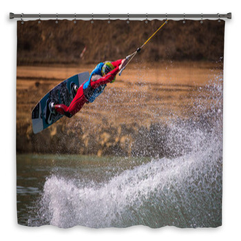 Wakeboard Shower Curtain