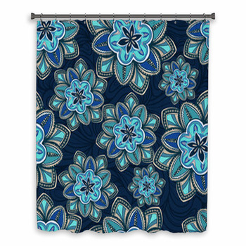 Wallpaper Pattern With Custom Size Shower Curtain