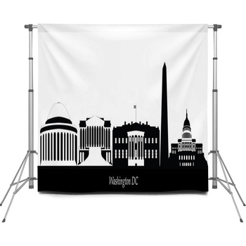 Washington City Skyline Custom Size Backdrop