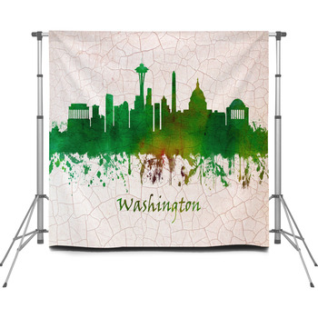 Washington Dc Skyline Custom Size Backdrop