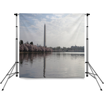 Washington Monument From Tidal Pole Pocket Backdrop