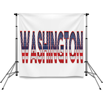 Washington Usa State Made From Pole Pocket Backdrop