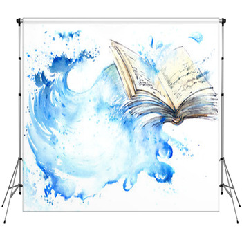 Water And Waves Custom Size Backdrop