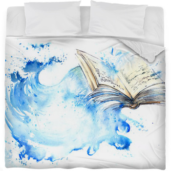Water And Waves Fleece Bed Blanket
