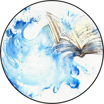 Water And Waves Round Rug