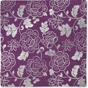 Water Lilies, Floral Pattern, Textile Baby Blanket