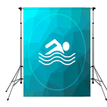 Water Sports Icon Pole Pocket Backdrop