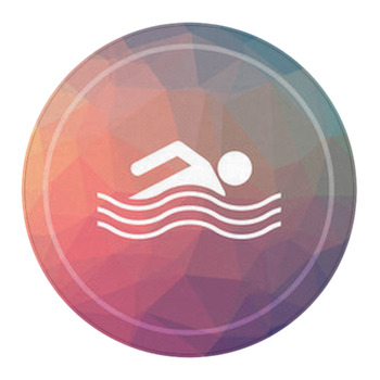 Water Sports Icon Round Rug