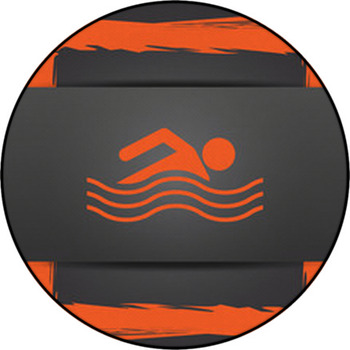 Water Sports Icon Round Rug