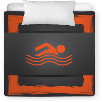 Water Sports Icon Toddler Duvet
