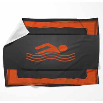 Water Sports Icon Woven Throw Blanket