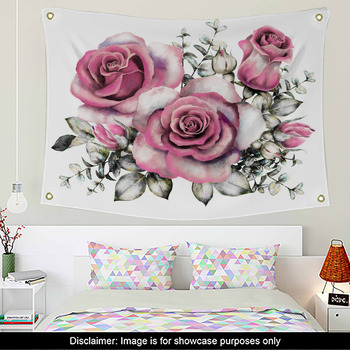 Gray and pink Wall Decor in Canvas, Murals, Tapestries, Posters & More