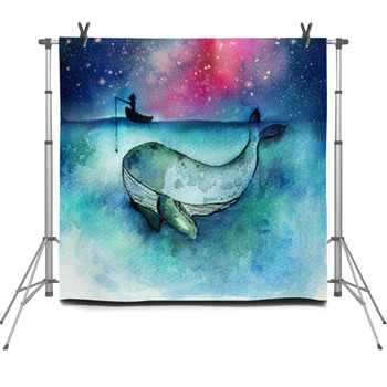 Watercolor Hand Drawn Illustration Of Fleece Backdrop