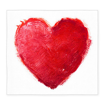 Watercolor Heart. Concept - Love, Custom Size Floor Mat