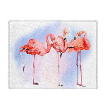 Watercolor Illustration Painting Beautiful Bath Mat