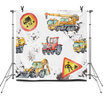 Watercolor Seamless Pattern With Fleece Backdrop