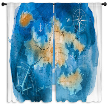 Pirate Drapes Window Treatments Black Out Custom Sizes
