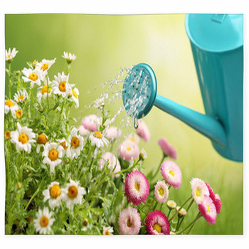 Watering Flowers Custom Size Floor Mat