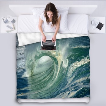 Wave Fleece Blanket