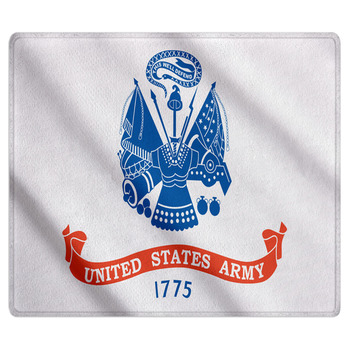 Waving Flag Of US Army Bath Mat