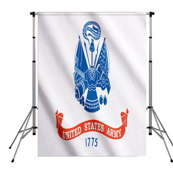 Waving Flag Of US Army Pole Pocket Backdrop